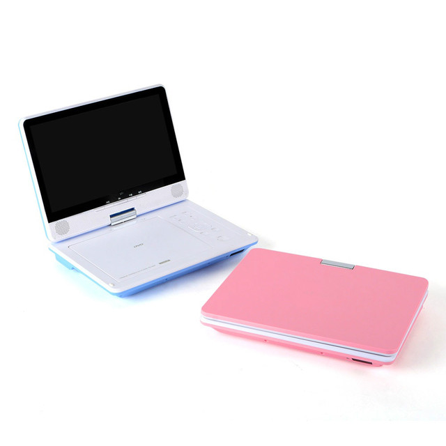 Inveer New 10inch Swivel LCD Design DVD Portable Player with 4hrs Battery HDMi Portable DVD Player Model P10 for Kids Cartoon