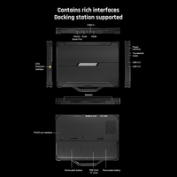 13,3 inch Professionele Industriële Laptop Computer Core I7-1165G7 Win11 OS GPS Engels Zakelijk FHD 700Cd Robuust Ontwerp