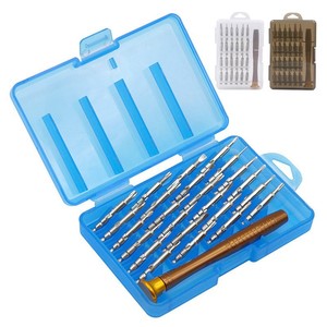 25 In 1 Manual Screwdriver Bit Set <b>Chrome</b> Vanadium Steel For Mobile Phone Laptop Repair Tools Plastic <b>Box</b> Packaging - Product Image 1