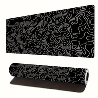 Tapis de bureau rectangulaire XXL de haute qualité personnalisé, grand tapis de souris antidérapant, tapis de souris de jeu topographique imperméable