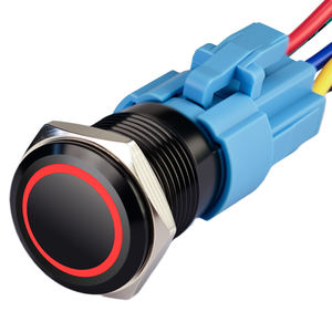 RGB LED-Druckknopf Momentan EIN Aus Runde quadratische Tasten kappe Beleuchteter Druckknopf schalter - Product Image 1