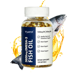 Soutien OEM/ODM pour la fonction cérébrale et la mémoire, la santé de la vue, huile de poisson oméga-3 de haute qualité en gélules pour adultes, sans gluten - Product Image 1