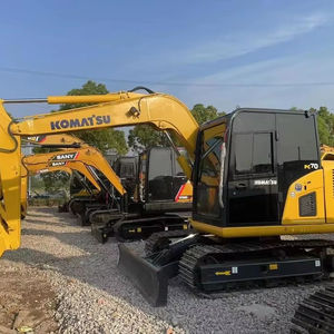 Offre spéciale sur la mini-pelle industrielle Komatsu PC70 de 7 tonnes d'occasion en provenance de Chine Les composants principaux incluent le moteur et le moteur - Product Image 1