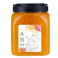 Selai Jeruk Doking Grosir 3kg dengan Potongan Buah Asli, Bahan Baku Bubble Tea, Selai Buah untuk Smoothie dan Teh Buah