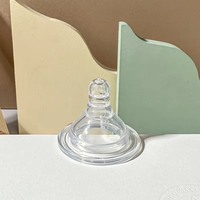 Tétine en silicone pour bébé en gros, sans BPA, de qualité sûre, tétine en silicone souple pour biberon, col large/col standard