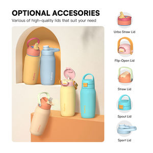 Bouteille d'eau urbaine Hong Ling : 22 oz, avec paille amovible, personnalisez votre look é<span class=keywords><strong>l</strong></span>égant, et est 100 % sans BPA pour votre sécurité - Product Image 5