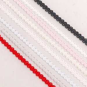 Ruban à bord festonné délicat de 0,3 cm, largeur et couleur personnalisables, pour la lingerie et la finition des vêtements pour bébés, 10 yards/rouleau - Product Image 2