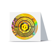 Autocollant holographique personnalisé avec impression de logo, étiquette holographique 3D