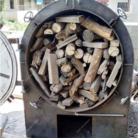 Machine de carbonisation de charbon de bois sciure de bois charbon actif faisant la machine biomasse paille bambou carbonisation four/four