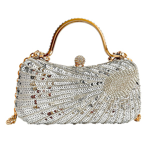 Sac à main de soirée élégant et chic JIANUO avec paillettes, motif multicolore bonbon pour les occasions élégantes - Product Image 1