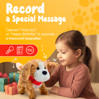 Jouets éducatifs Joycat, chiot robot électronique, jouet en peluche super doux pour enfants, poupée en peluche réaliste, jouet qui fait la queue