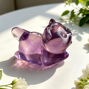 Vente en gros de sculptures de papillons féériques en fluorite naturelle de 2-3 cm, styles variés, mini sculptures d'animaux en pierres précieuses (chat, <span class=keywords><strong>chien</strong></span>, lapin) pour cadeau - Product Image 5