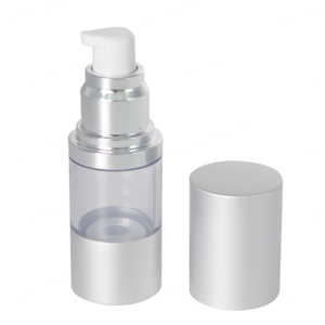 Luxury 30ml 50ml Refillable Eco-friendly Airless <b>Pump</b> <b>Bottle</b> Cosmetic Package Container Matte White Grey with Refill <b>Bottle</b> - Product Image 4