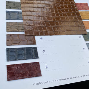 Commercio all'ingrosso PVC <span class=keywords><strong>coccodrillo</strong></span> modello di pelle tessuto impermeabile in pelle artificiale per la borsa scarpe mobili cuscini decorativi divano - Product Image 5