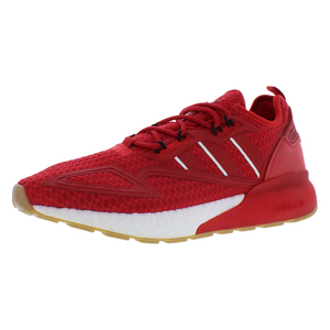 Scarpe Adidas ZX 2K Boost da Uomo, Colore Rosso Scarlatto e Bianco Nuvola, Stile Walking - Product Image 1