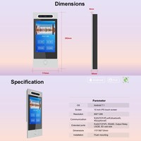 TAICHUAN interkom Video IP 10 inci, pengenalan wajah POE, kartu Sim 4G dari jarak jauh, membuka kontrol akses mendukung deteksi gerakan