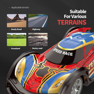 Coche de carreras con Control remoto eléctrico 1:18, juguete para niños, luces LED, vehículo, coche de juguete, Hobby, coche de carreras, Juguetes - Product Image 3