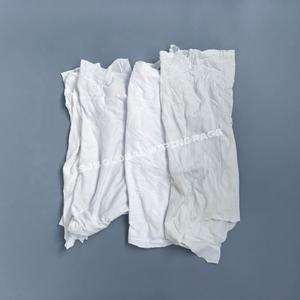 ผ้าฝ้ายสีขาวสำหรับเช็ดทำความสะอาดอุตสาหกรรม ผ้าฝ้ายเช็ดทำความสะอาด ผ้าฝ้ายสีขาว ผ้าเช็ดทำความสะอาดจากเสื้อยืดสีขาว - Product Image 1