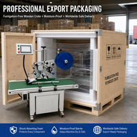 Machine d'étiquetage automatique pour l'étiquetage des surfaces plates des boîtes en carton, des sachets et des cartes dans la ligne de production d'emballage
