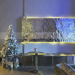 LL343 SS 304 316 <b>Mirror</b> Silver Gold Big Pattern Water Ripple Stainless Steel <b>Sheet</b> for Ceiling Wall Cladding Decoration - Product Image 4