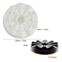 Moule à gâteau en silicone en forme de fleur 3D Antiadhésif Pain Tarte Flan Tart Jello Moules ronds en silicone pour la cuisson