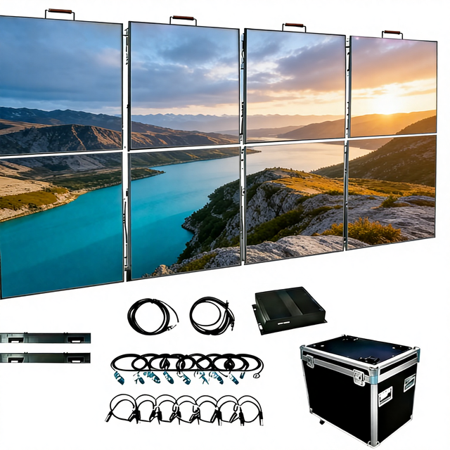 Customized P2.97 Stage LED Display Screen Size 500*1000mm for Advertising Video Display LED Display Rental for Indoor Use.