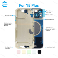 Boîtier de téléphone portable STAROZON version européenne et américaine pour iPhone 15 Plus Pro Max, châssis arrière de réparation haut de gamme