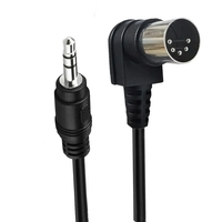 Câble Audio Jack Stéréo 3.5mm 3.5mm Aux Mâle vers MIDI Din 5 Broches MIDI Mâle Femelle Plug Haute Qualité 0.5/1.5/3m pour Microphone MIC