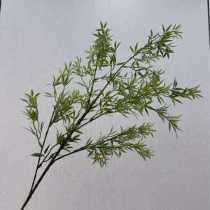 Haute qualité 102CM artificielle unique feuille de <span class=keywords><strong>bambou</strong></span> Arrangement à la main tissu fleur <span class=keywords><strong>tige</strong></span> pour nouvel an chinois Table décor de pâques - Product Image 5