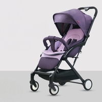 Poussette de luxe pliable légère avec chariot intégré pour bébé, cadre en fer, 0-3 ans, charge 20 kg - Offre Spéciale