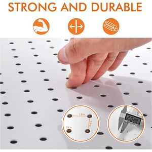 ตัวจัดระเบียบโลหะแผ่นเหล็กสำหรับเก็บของติดผนังบ้านและโรงรถงานหัตถกรรมจัดแสดงอุปกรณ์แขวนการจัดระเบียบ - Product Image 4