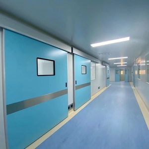 Portes de salle d'opération médicales anti-éclatement coulissantes pour salle blanche d'hôpital, portes coulissantes à battants hermétiques - Product Image 4