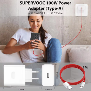 Caricabatterie Rapido USB SuperVOOC 100W per Oneplus 13 12 11 10 Pro 13r 12r Nord CE <span class=keywords><strong>2</strong></span> <span class=keywords><strong>3</strong></span> 4 Lite Ace 5 Pro Cavo di Ricarica Rapida USB Tipo C - Product Image 5
