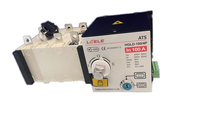 ATS 220V 400V AC 63A 2P 3P 4P saklar Transfer otomatis daya ganda fase tunggal untuk Generator untuk tenaga surya