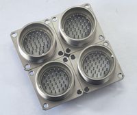 Connecteur d'aviation mâle/femelle Weipu GX avec contacts en cuivre bornes de connexion de fil étanches en acier inoxydable IP67 120V