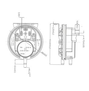 Pieza de reparación de <span class=keywords><strong>caldera</strong></span> de Gas <span class=keywords><strong>Baxi</strong></span> Interruptor de presión de aire PS4 60/50 Pa - Product Image 6