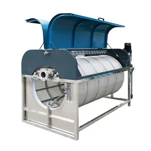 Grande Area di filtrazione tamburo rotante sistema di acquacoltura automatica autopulente Microscreen filtri
