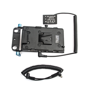 Batterie factice cc à LP-E17 DR-E18 coupleur cc + plaque de montage en V pour appareil photo Canon EOS <span class=keywords><strong>RP</strong></span> 77D 200D 250D 750D T6i 760D T6s 800D 8000 - Product Image 5