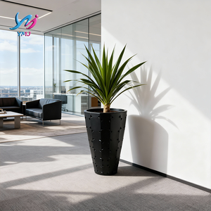 <span class=keywords><strong>Maceta</strong></span> de Lujo Personalizada con Diseño de Flor Dorada, Duradera, Grande, de Fibra de Vidrio, Ecológica, para Bodas, Centros Comerciales, Patios, Jardines, Hoteles y Hogares - Product Image 5