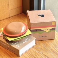 Ensemble bol et assiette à hamburger mignon et beau, assiette à dessert créative, bol à salade, vaisselle en céramique