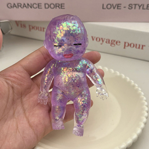 QYS Sparkly Glitter <b>Baby</b> Soft Stretch Squeeze Sensory Fidget Toys Stress Relief Toys TPR Squishies Toys Kids Adults - Product Image 5