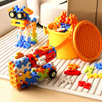 Puzzle Jigsaw dengan Mainan Balok Bangunan Lembut Berukuran Besar Mainan Pelatihan Berpikir Anak Laki-laki Mainan Edukatif Hadiah Ulang Tahun Anak-anak
