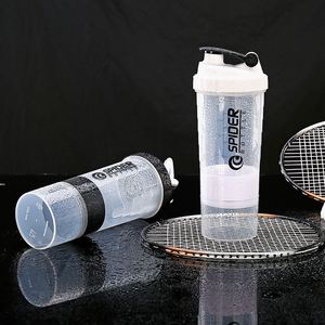 Wholesale 550Ml Three-Layer Plastic Shaker for Fitness Sports <b>Milkshake</b> & Protein Powder Back to School Logo Gift <b>Cup</b> - Product Image 4