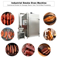 Four à fumage industriel pour viande, idéal pour la production de saucisses, bacon et jambon en usine de transformation de viande