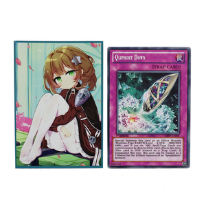 Protège-cartes de jeu de société en papier personnalisé écologique, motif Anime, format <span class=keywords><strong>Yu</strong></span>-<span class=keywords><strong>Gi</strong></span>-<span class=keywords><strong>Oh</strong></span>, finition holographique Sister - Product Image 6