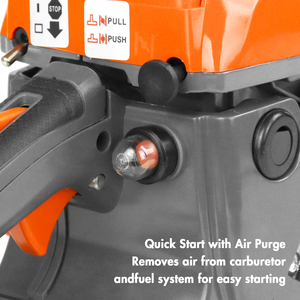 NEOTEC NUEVA Motosierra de Gasolina de 58cc NCS6200A con Barra Guía y Cadena, de 18+22 Pulgadas, con Mango Superior para Corte de Madera - Product Image 3