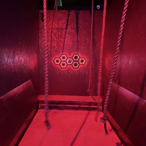 Jeu de divertissement sportif interactif en intérieur : Défi d'escalade physique, <span class=keywords><strong>Escape</strong></span> Room Quandary, Corde oscillante - Product Image 1