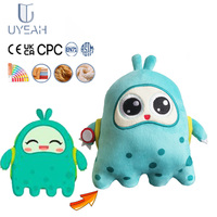 UYEAH OEM/ODM CE Desain Personal Boneka Hewan Lembut Isi Dakron Boneka Kartun Kustom Mainan Boneka Monster Kartun Lucu untuk Hadiah
