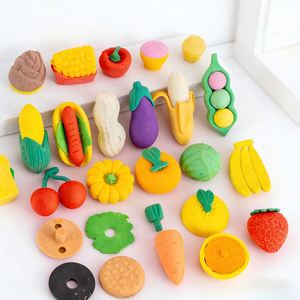 Cartoon Fun Fruit-shaped Erasers for Kids Wholesale Kawaii Stationary Writing Correction Supplies for Schools and Children - Product Image 1