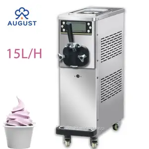 Thương mại Máy làm kem với các pre-làm mát chức năng độ tươi mát slushy tự động Ice Cream Mixer LCD hiển thị kỹ thuật số